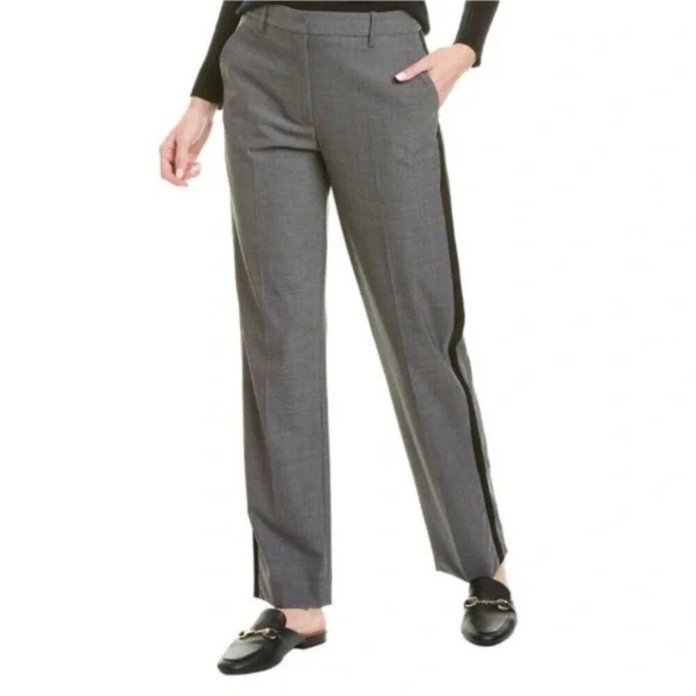 Rag & Bone Ridley Trouser Pant in Grey Black Stripe Tuxedo size 6